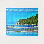 ミスマロイ魚釣りボート0346 タペストリー (正面(横))