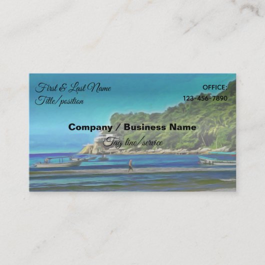 ミスマロイ魚釣りボート0346 名刺 (正面)