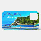 ミスマロイ魚釣りボート0346 Case-Mate iPhoneケース (裏面 (横))