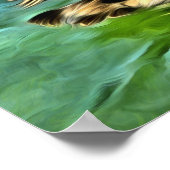 ミスマロヤペリカン0329アートプリント ポスター (角)