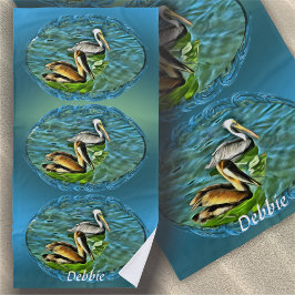 ミスマロヤペリカン0329 ビーチタオル