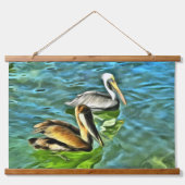 ミスマロヤペリカン0329 吊り下げ型タペストリー (正面)