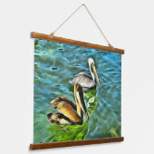ミスマロヤペリカン0329 吊り下げ型タペストリー (傾斜あり)
