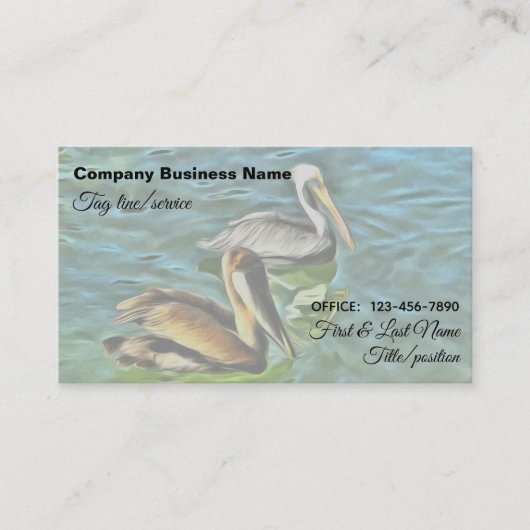 ミスマロヤペリカン0329 名刺 (正面)