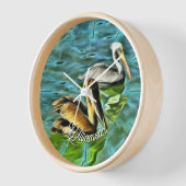 ミスマロヤペリカン0329 壁時計 (傾斜)