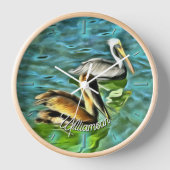 ミスマロヤペリカン0329 壁時計 (正面)