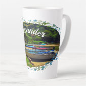 ミスマロヤボート川0350 カフェラテマグ (右アングル)