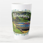 ミスマロヤボート川0350 カフェラテマグ (正面)