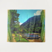 ミスマロヤボート川0350 タペストリー (正面(横))