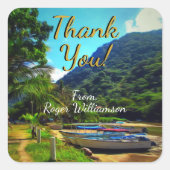 ミスマローヤボートありがとう0350 スクエアシール (正面)