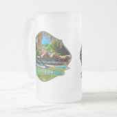 ミスマローヤリバークレスト0331 フロストグラスビールジョッキ (正面左)