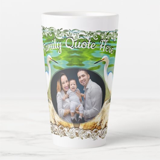 ミスマローヤリバー上のファミリークレーン0335 カフェラテマグ (正面)