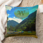 ミスマローヤリバー魚釣りボート0344 クッション (ブランケット)