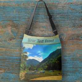 ミスマローヤリバー魚釣りボート0344 クロスボディバッグ