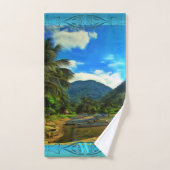 ミスマローヤリバー魚釣りボート0344 バスタオルセット (ハンドタオル)