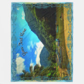 ミスマローヤリバー魚釣りボート0344 フリースブランケット (正面)