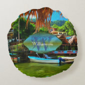 ミスマローヤ川0331 ラウンドクッション (裏面)