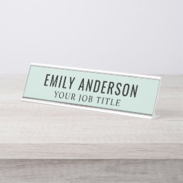ミスモダント・グリーン・オフィス従業員 デスクネームプレート