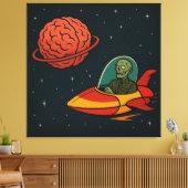 ミスル完全に死んでいなマン キャンバスプリント (インサイチュ (リビング))