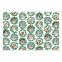 ミスレトーリースフォトコラージュクリスマスパターン