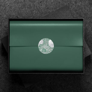 ミス太陽のティック Dusty Green Silver Moon Stars Sun ラウンドシール