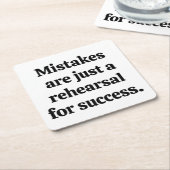 ミス紙コースター スクエアペーパーコースター (アングル)