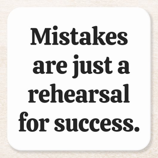 ミス紙コースター スクエアペーパーコースター (正面)