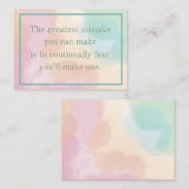 ミス素晴らしの感動的引用文 ノートカード (正面/裏面)