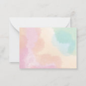 ミス素晴らしの感動的引用文 ノートカード (裏面)