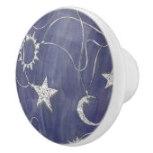 ミス魅力的ティック | Silver Moon Stars Sun Amulet セラミックノブ (右)