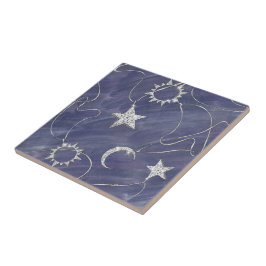 ミス魅力的ティック | Silver Moon Stars Sun Amulet タイル