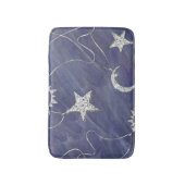 ミス魅力的ティック | Silver Moon Stars Sun Amulet バスマット (正面縦)
