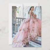 ミス15歳 赤と金の花 招待状 (裏面)