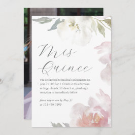 ミス・キンセ・ピンク・フローラル・バースデー・キンセアニエラの写真 招待状
