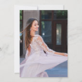 ミス・キンセ・フローラル 15歳の誕生日 クインセアニェーラの写真 招待状 (裏面)