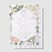 ミス・クリンス | バタフライフローラキンセアニラスペインの ベラム紙招待状 (オフセット (招待状))