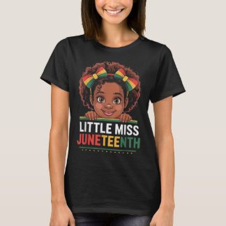 ミス・ジューンティーンス・フリーダム 黒人 アメリカ人 アフリカ系女性 Tシャツ