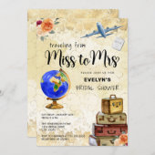 ミス・トゥ・ミセスのブライズシャワー 招待状 (正面/裏面)