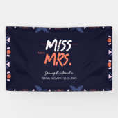 ミス・トゥ・ミセスのブライズシャワー 横断幕 (横)