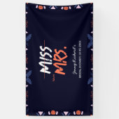 ミス・トゥ・ミセスのブライズシャワー 横断幕 (縦)