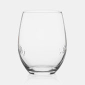 ミス・トゥ・ミセス ウォーターカラー 結婚式ドレス ステムなしワイングラス (左)