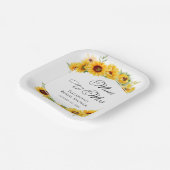 ミス・トゥ・ミセス | サンキュー・フォール・ブライダルシャワー ペーパープレート (傾斜あり)