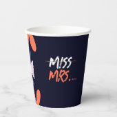 ミス トゥ ミセス ブライズシャワー 紙コップ (正面)