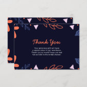 ミス・トゥ・ミセス ブライダルシャワー サンキューカード (正面/裏面)