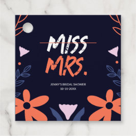 ミス・トゥ・ミセス ブライダルシャワー フェイバータグ