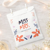 ミス・トゥ・ミセス ブライダルシャワー フェイバーバッグ (クリップ留めされた状態)