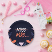 ミス・トゥ・ミセス ブライダルシャワー ペーパープレート (パーティー)