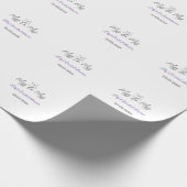 ミス・トゥ・ミセス ブライダルシャワー 追加 名前 日 年 リボン ラッピングペーパー (角)