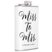 ミス・トゥ・ミセス モダン ブライダル シャワー バチェロレッテ フラスク (右)