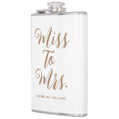 ミス・トゥ・ミセス モダン ブライダル シャワー フラスク (左)